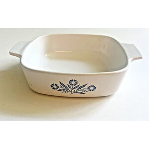 Vintage Corning Ware Blue Cornflower 1 Quart Casserole Dish A-1-B Very Good